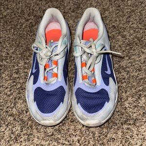 Kids Blue and Orange Athletic Shoes